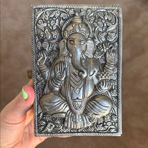 Silver Ganesh Decorative Keepsake Box